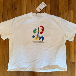 Boxy Heavy Weight Tee- Paris Graphic (unisex)